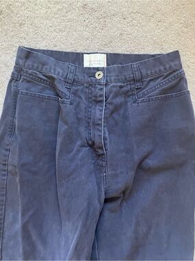 Christopher & Banks Navy Chino Pants (100% Cotton)